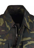 TOM FORD MENS GREEN CAMOUFLAGE SIGNATURE ZIP OVERSHIRT JACKET