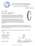 43.49ctw Blue Sapphire and 1.38ctw Diamond 14KT White Gold Bracelet