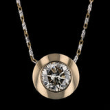 1.03ct Diamond 14K Yellow Gold Pendant/Necklace