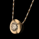 1.03ct Diamond 14K Yellow Gold Pendant/Necklace