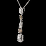 2.39ctw Diamond 18K White Gold Pendant/Necklace