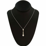 2.39ctw Diamond 18K White Gold Pendant/Necklace