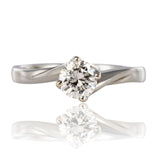 Solitaire white gold diamond
