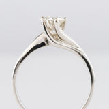 Solitaire white gold diamond