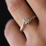 Solitaire white gold diamond