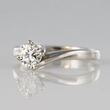 Solitaire white gold diamond