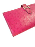 Hermes Bearn Fuschia Ostrich wallet