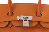 Pre-Owned Hermès Orange Epsom Birkin 35