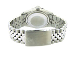 Pre Owned Mens Rolex Stainless Steel Datejust Green Arabic Diamond Wave 16030