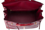 Hermès Rouge Porosus Crocodile Lisse Birkin 35