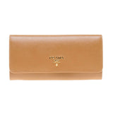 Prada Brown Saffiano Leather Continental Wallet