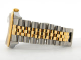 Pre Owned Mens Rolex Two-Tone Datejust with a White Roman Dial 16203