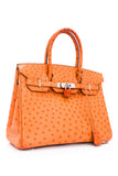 Tangerine Ostrich Birkin 30