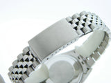 Pre Owned Mens Rolex Stainless Steel Datejust with a Black Diamond Dial 1601