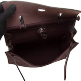 Hermes Dark Brown Canva Herbag Zip 31cm (R Stamp)
