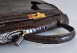 Hermes Kelly 28 Havane crocodile Porosus