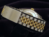 Pre Owned Mens Rolex Two-Tone Datejust with a Gold Linen Dial 16233