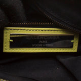 Balenciaga Yellow Lambskin Classic First Motorcycle Handbag