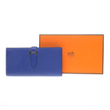 Hermes Bleu Electrique Epsom Leather Bearn Wallet (R Stamp)