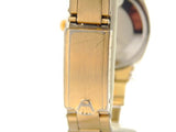 PRE OWNED MENS ROLEX GOLD SHELL OYSTER PERPETUAL WITH A BLACK DIAL 1024