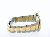 PRE OWNED MENS ROLEX TWO-TONE GMT-MASTER II WITH A BLACK DIAL 16713