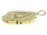 Art Nouveau woman head gold locket