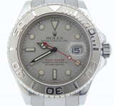 PRE OWNED MENS ROLEX STAINLESS STEEL & PLATINUM YACHT-MASTER DATE 16622