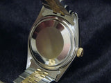 Pre Owned Mens Rolex Two-Tone Datejust with a Gold Champagne Dial 16013