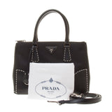Prada Black Nylon / Saffiano Leather Handbag