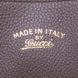 Gucci 354408 Dark Grey Swing Leather PM Tote Bag