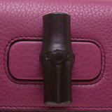 Gucci 387612 Purple Bamboo Daily Leather Chain Bag