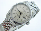 Pre Owned Mens Rolex Stainless Steel Datejust with a Silver Dial 1603