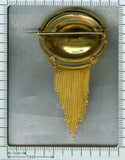 Gold Biedemeier brooch and locket