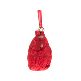 Prada Red Nylon Shoulder Bag with Shoulder Strap