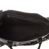 Balenciaga Black Lambskin Silver Giant 12 Part-Time Motorcycle Handbag