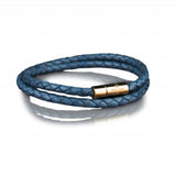 LEATHER BRACELET 4MM - GOLD