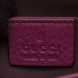 Gucci 387612 Purple Bamboo Daily Leather Chain Bag