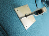 Hermes Birkin 30 Togo Turquoise Silver Hardware Brand New