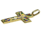 Portuguese plique ajour enamel cross
