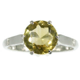 Vintage yellow stone engagement ring