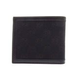 Gucci 237359 Black GG Fabric / Leather French Wallet