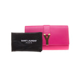 YSL / Saint Laurent 311213 Fuchsia Leather Classic Y Clutch