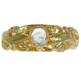 Antique Victorian mens ring with diamond