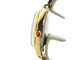 PRE OWNED MENS ROLEX GOLD SHELL OYSTER PERPETUAL WITH A BLACK DIAL 1024