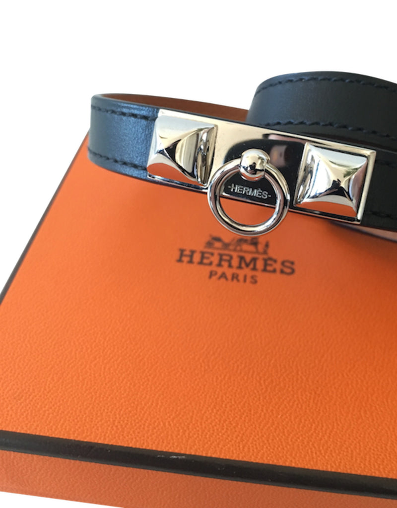 Bracelet Hermès Kelly Double Tour Box Etain