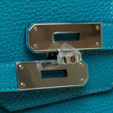 Hermes Turquoise Leather Birkin 35cm (R Stamp)