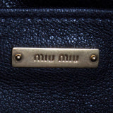 Miu Miu Inchiostro Matelasse Nappa Biker Handbag