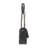 Chanel A90211 Navy Perforated Lambskin Quilted Shoulder Bag