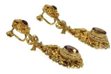 Antique Austro-Hungarian long earrings