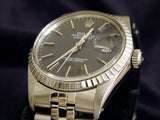 Pre Owned Mens Rolex Stainless Steel Datejust with a Blue Dial 16030